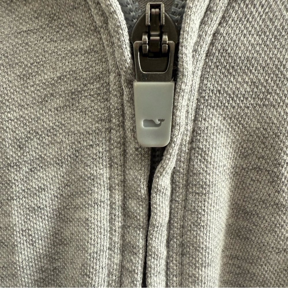 Vineyard Vines Men’s XL Grey 1/4 Zip Long Sleeve Shep Shirt - Picture 4 of 6